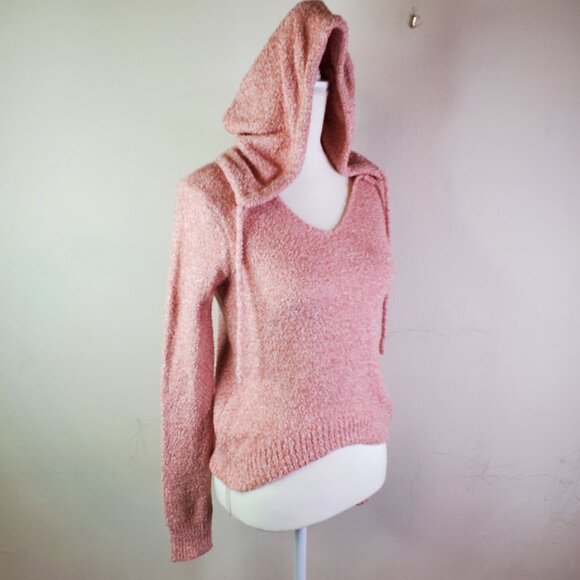 Crave Fame Juniors Blush Hooded Sweater XS - Picture 1 of 10